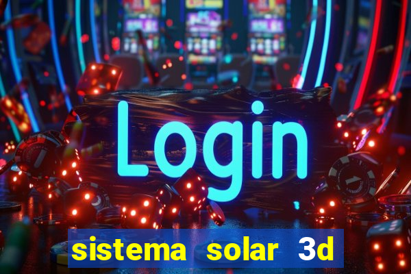 sistema solar 3d em movimento